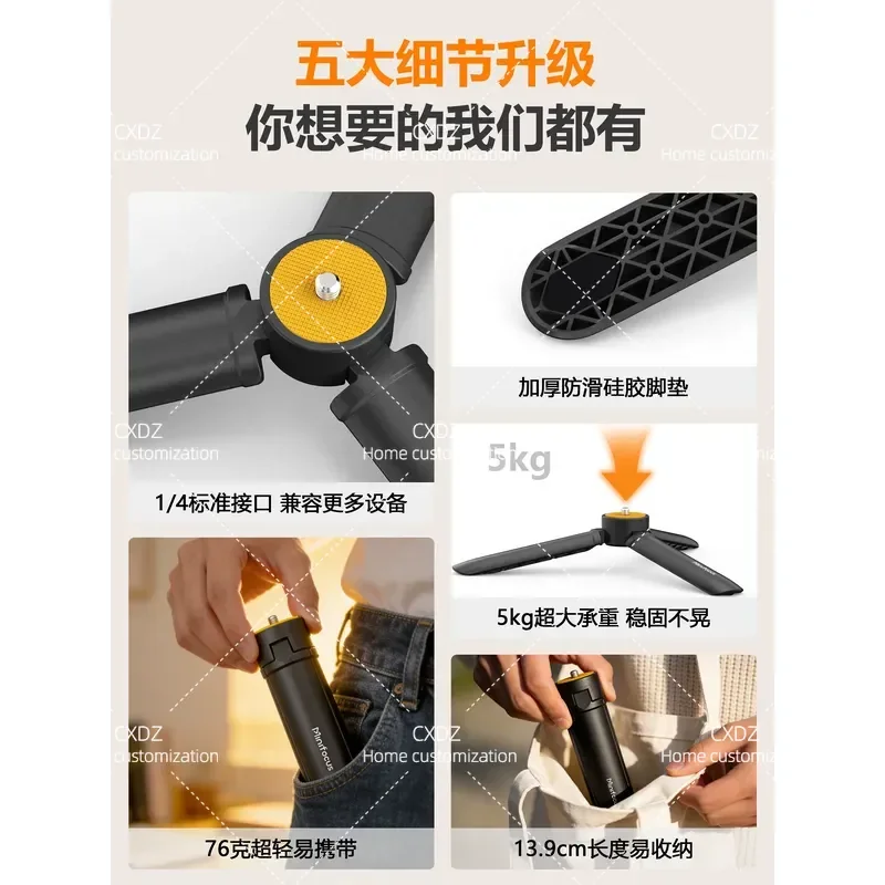 Selfie Extension Stick Tripod for Action 5 Pro 6 4 Osmo OM 6 7 PTZ Stabilizer Accessories Triangle Bracket Base for Action