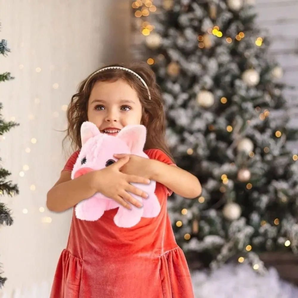 

Cartoon Electric Pig Realistic Toy Squeak Walking Swaying Interactive Electronic The ears move Electronic Pet