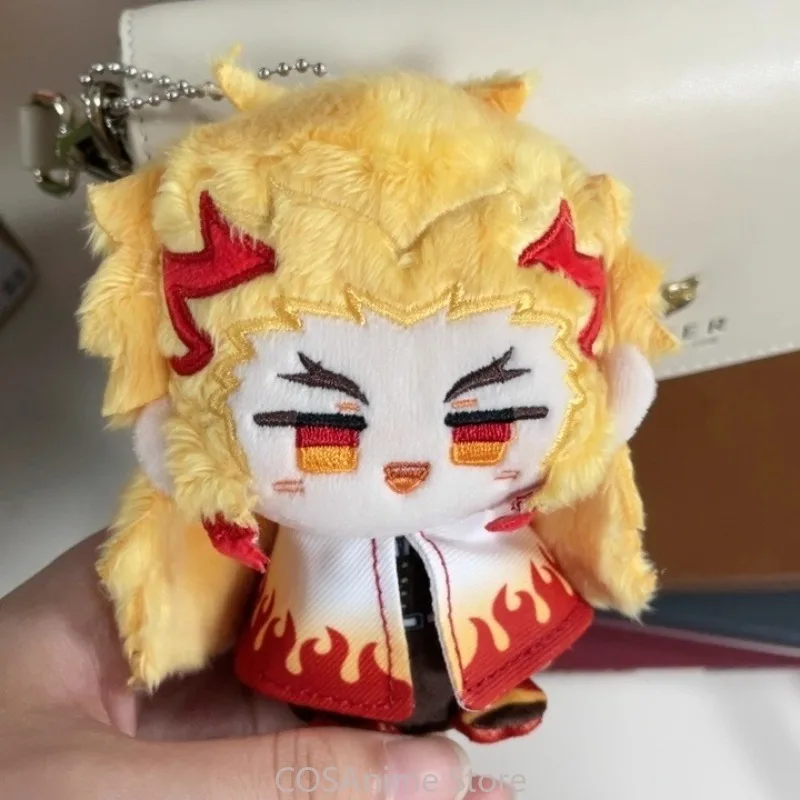 Rengoku Kyoujurou Kanroji Mitsuri Kyoujurou Tomioka figura de Anime 12cm llavero de felpa colgante Cosplay regalo lindo regalo para seguidores