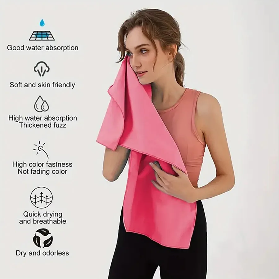 Sneldrogende sporthanddoek Microvezel Ultrazachte lichtgewicht superabsorberende handdoek voor fitness Zwemmen Yoga Strand Kamperen Reizen