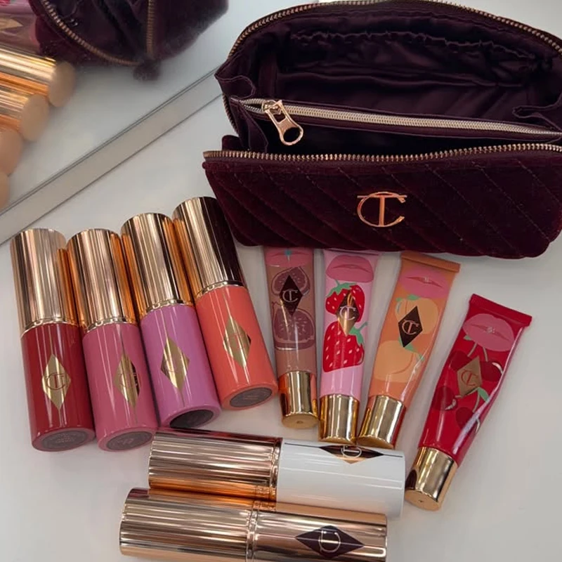 CT Two-tone Blush Smooth Non-transfer Cheek Lip Multi-use Blush Lipstick for Lip Care Moisturizing Highlighter EEasy To Apply
