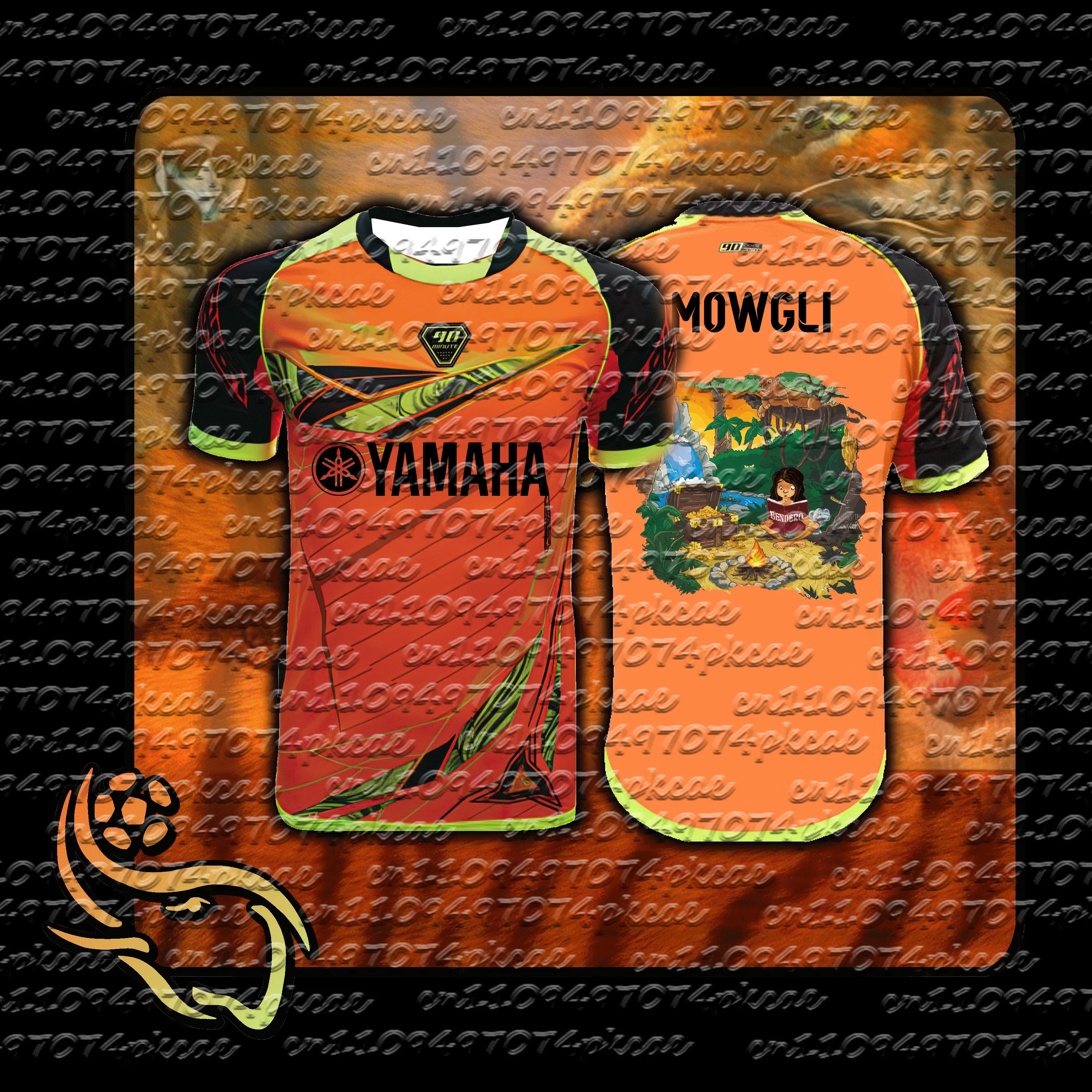 Camiseta familiar a juego de la colección Yamaha X The Jungle Book "Mowgli" para el verano de 2026, ideal para uso diario y entrenamiento, estilo Y2K.