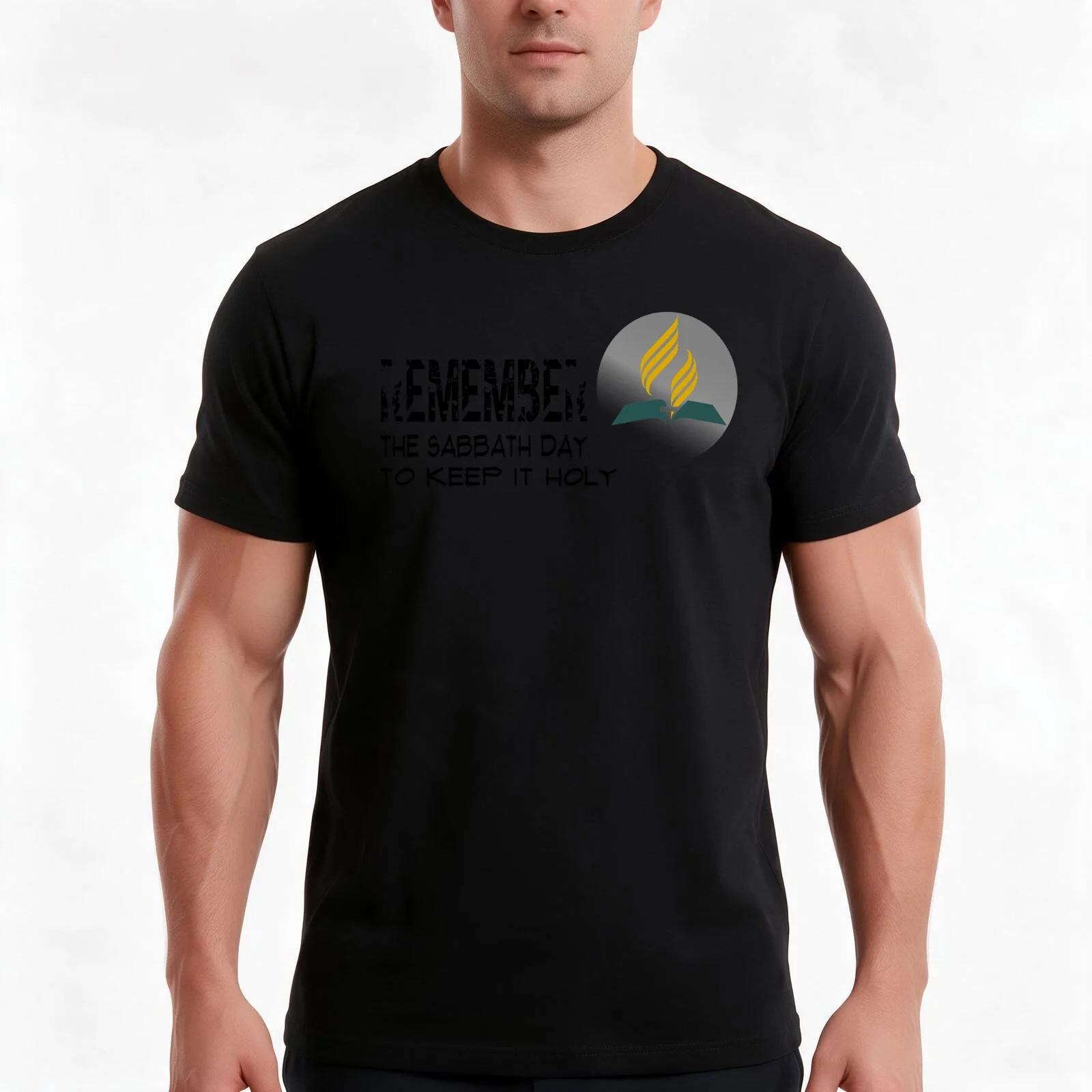 Remember - SDA 1 T-Shirt, Summer Casual Cotton Tee, Oversized Streetwear Tops, Vintage Graphic Print, Loose Fit Short Sleeve