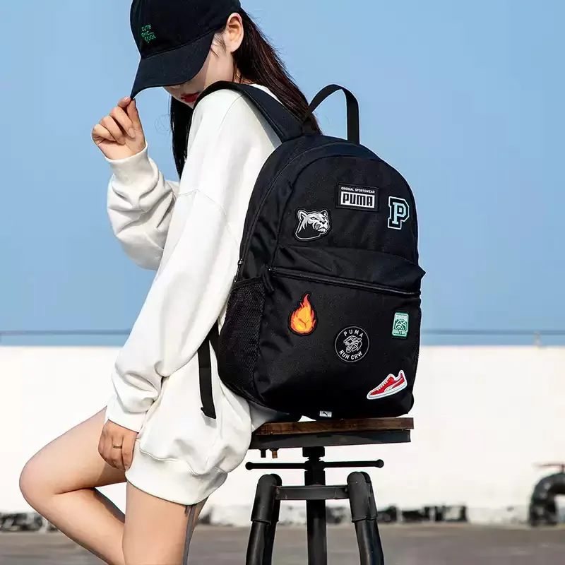 PUMA Official Men's and Women's Dual-Shoulder Bag - Large Capacity Sports Backpack - Trendy Schoolbag 078561-01