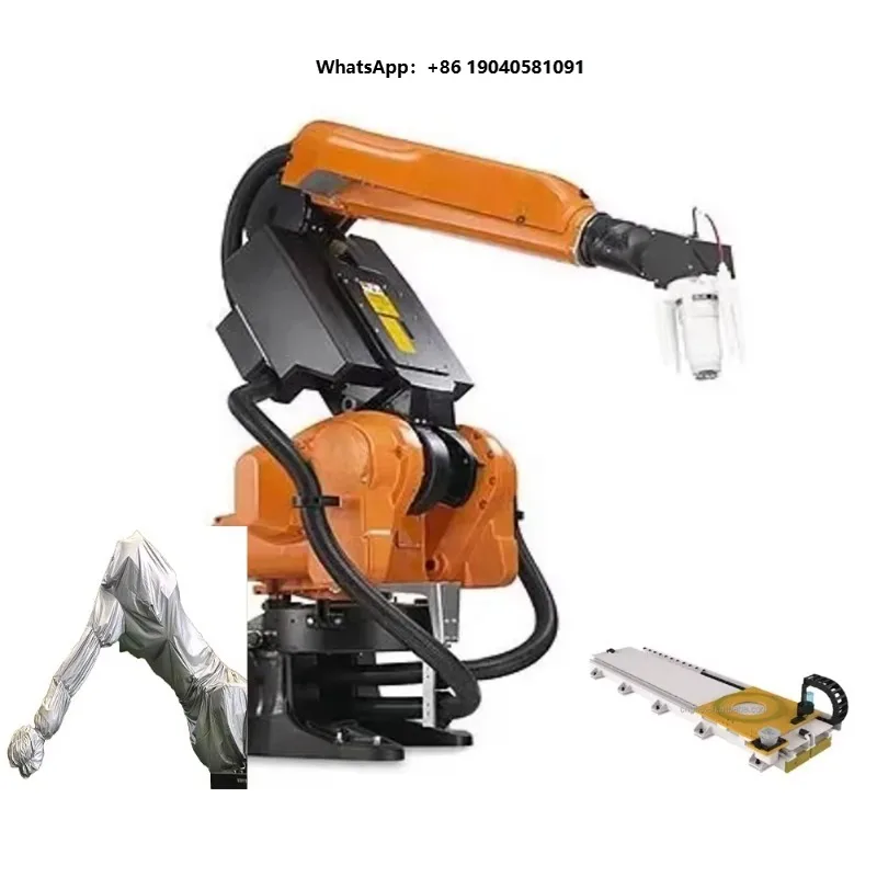 High Accuracy Switzerland  Spraying Painting Robot With Clothing Cover and Guide Rail for Car Spraying Manufacture Factory