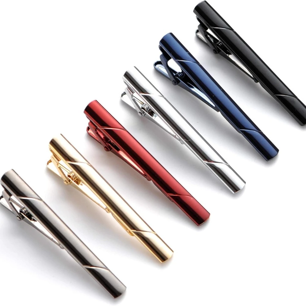

Men's Tie Clip Regular Set Wedding Business Pin Smooth Diagonal Fashion Business Accessory