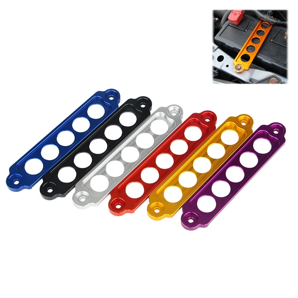 New Car Racing Battery Tie Down Hold Bracket Lock Anodized Aluminum Battery Rack Tie Down Battery For Honda Nissan