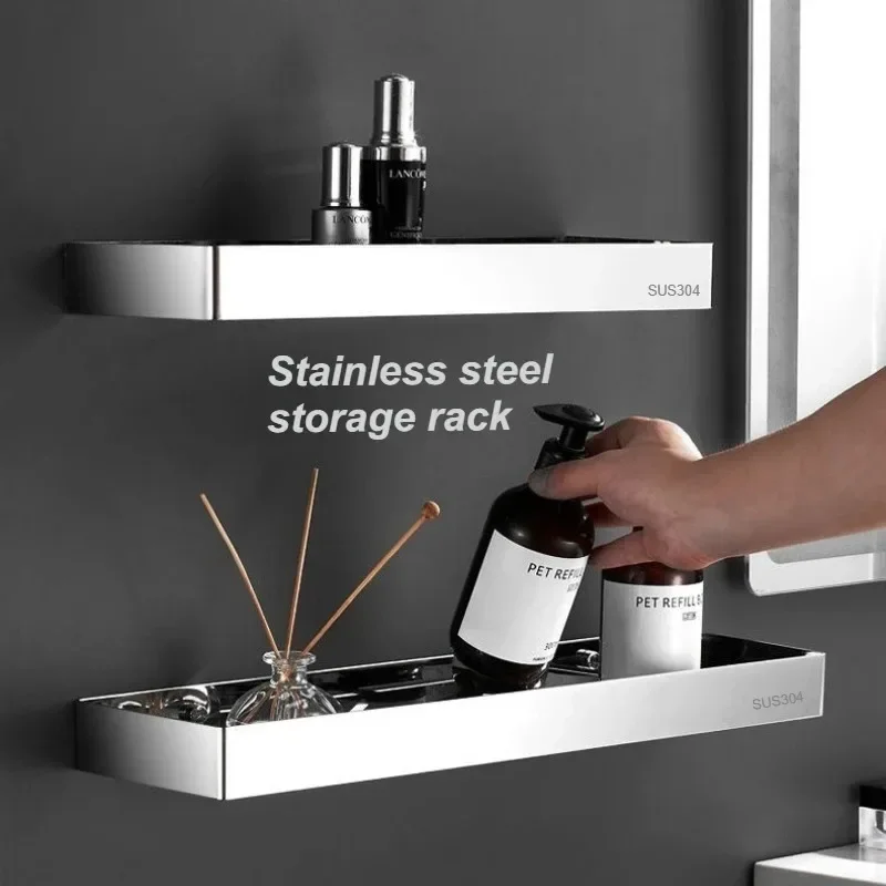 Toilet mirror front rack/bathroom storage rack, kitchen stainless steel seasoning rack