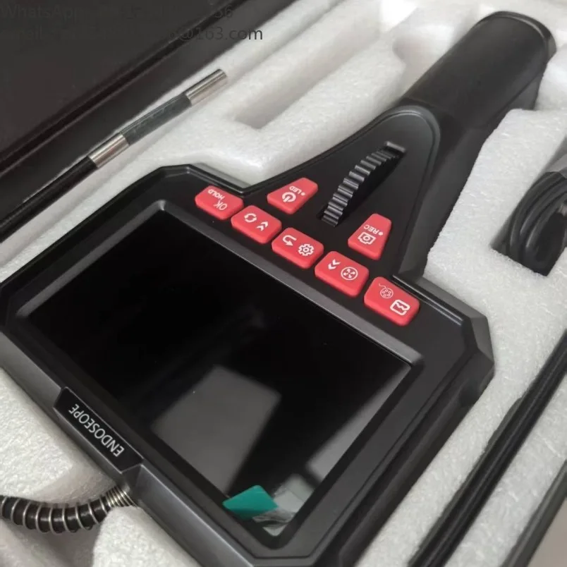 360° Screen Automotive Endoscope Large Screen HD Inspection Borescope For Engine Carbon Deposit Valve Cylinder Repair