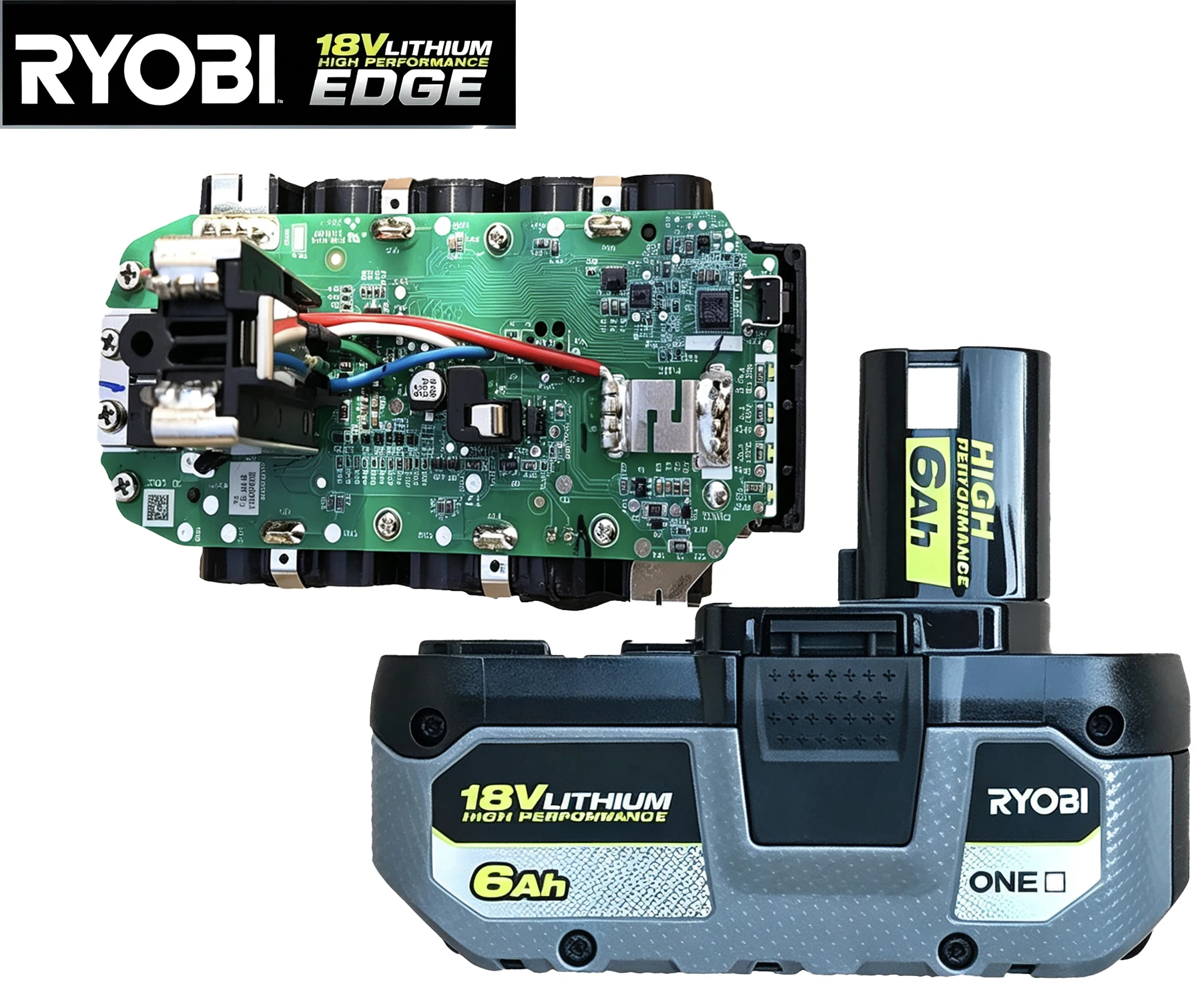 High Capacity RYOBI 18V 8.0Ah Lithium‑Ion Battery Pack Rechargeable Li‑ion Battery for RYOBI Cordless Power Tools Drill Saw
