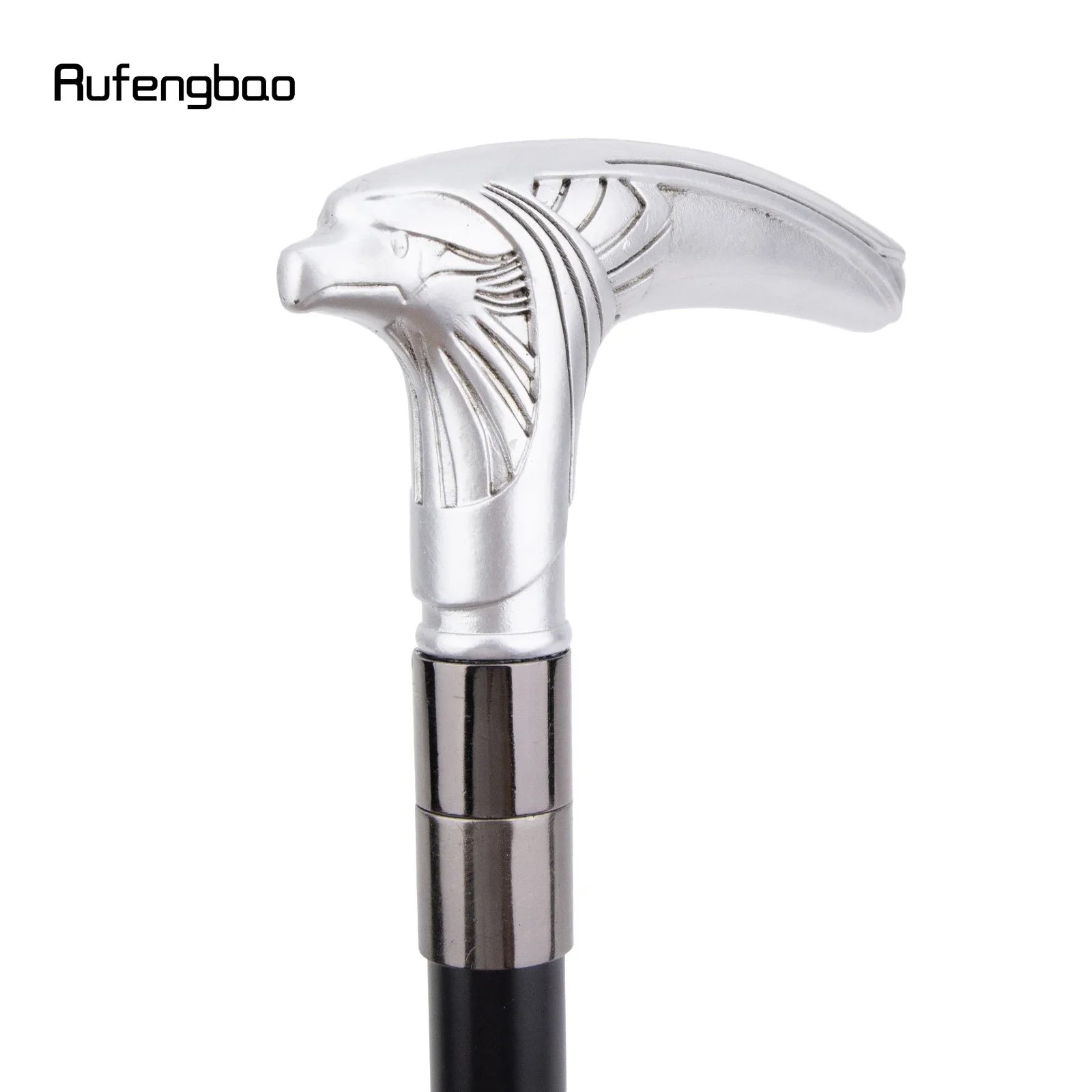 Белая смоляная трость с головой орла, модная декоративная стальная палочка, элегантная ручка-трость для джентльмена, Crosier 94 см