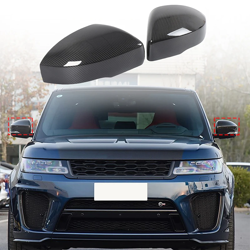 

For Land Rover Discovery 4 5 L462 Range Rover Sport L494 Real Carbon Fiber Car Side Rearview Rear View Mirror Cover Accessories
