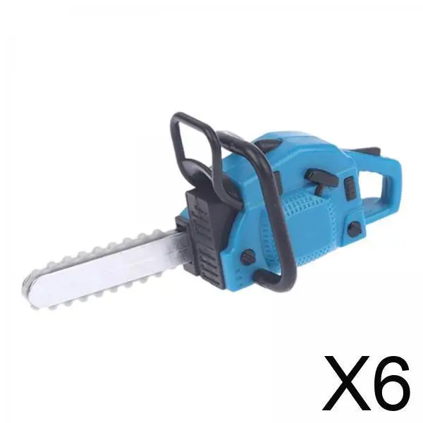 

Dollhouse Miniature Chain Saw Realistic Mini PVC Repair Tool for 1 12 Scale Furniture Building Accessories
