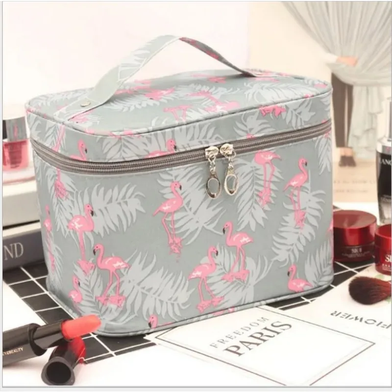 Women\'S Large Capacity Cosmetic Bag Toiletry Storage Organizer Beauty Pouch Girls Travel Foldable Waterproof Makeup Case Handbag