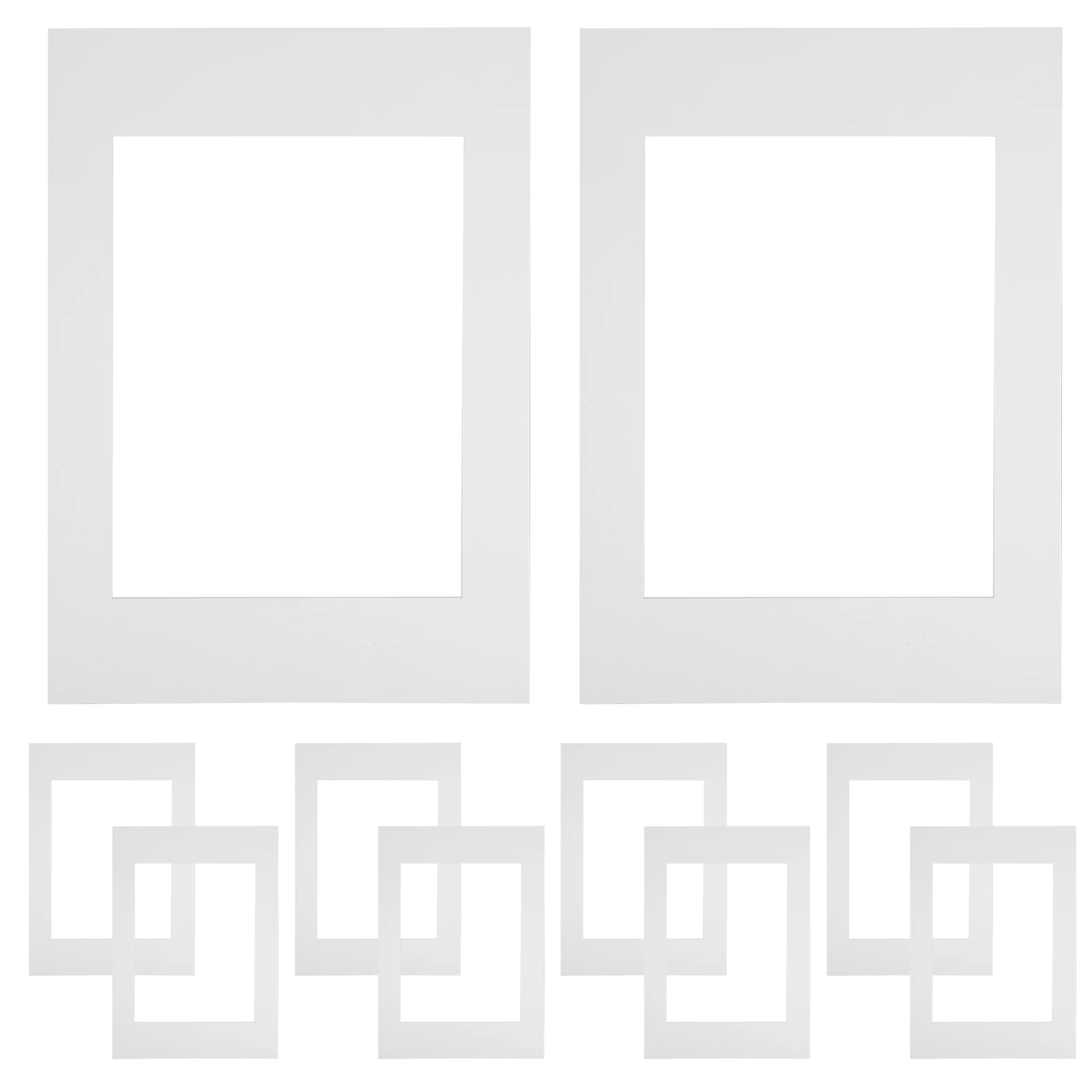10pcs White Cardboard Matting For Picture Frames With Openings Suitable A4 Photo Art Prints And Pictures For Craft  Frames