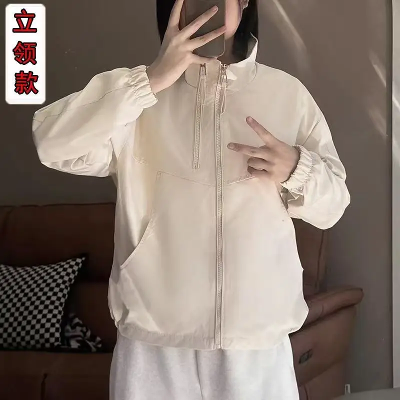 

2024, весенне-осеннее пальто-стойка, высококачественная куртка, женская повседневная короткая верхняя одежда, женская новая мода, верхнее пальто в западном стиле