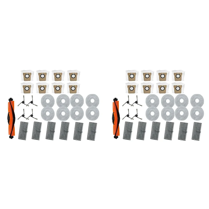 

【24-часовая распродажа】2 комплекта, подходит для Xiaomi Mi Family M40, крышка, аксессуары для роботов, режущая головная щетка, фильтр, фильтр, тройной фильтр Cl