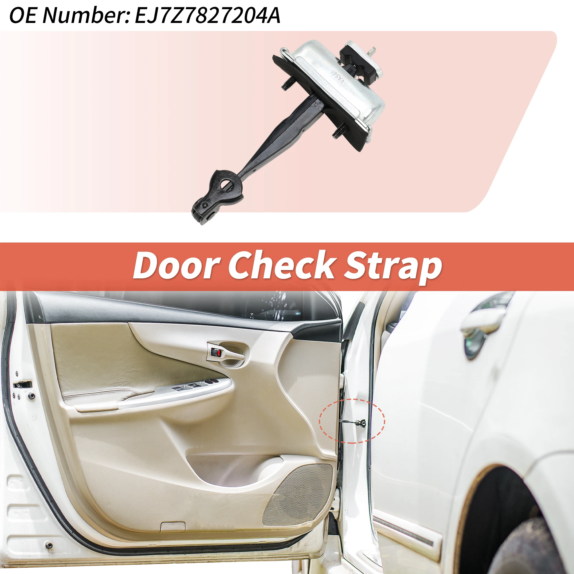 

UXCELL No.EJ7Z7827204A Rear Left/Rear Right Door Check Strap for Lincoln MKC 15-19 1 Pc