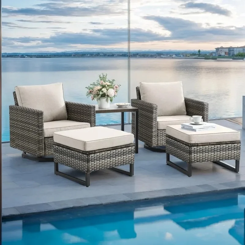

Outdoor Patio Furniture Set for Porch, Deck, Backyard, Garden
