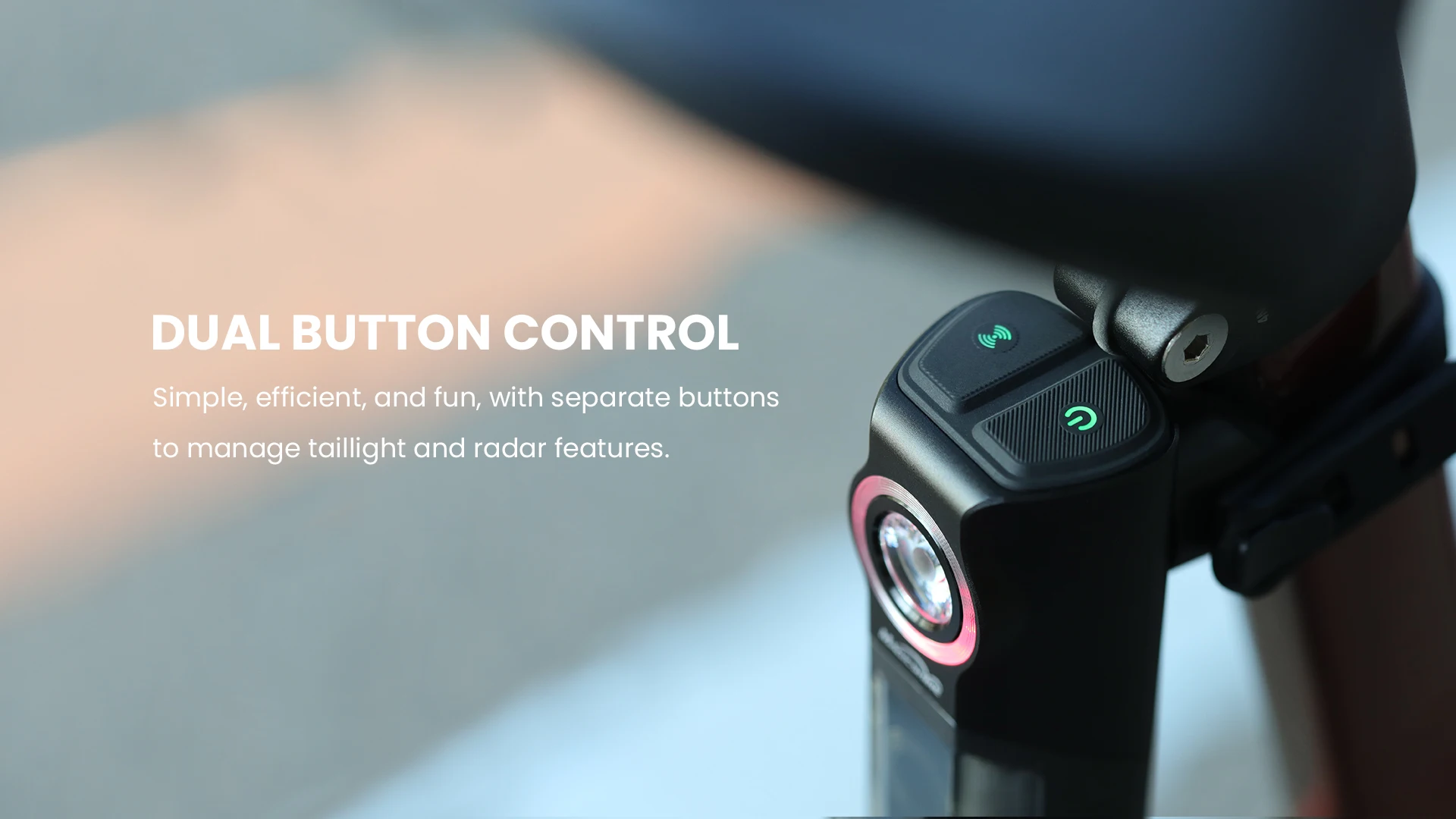 Magicshine SEEMEE R300 Luz traseira de radar de bicicleta Lâmpada