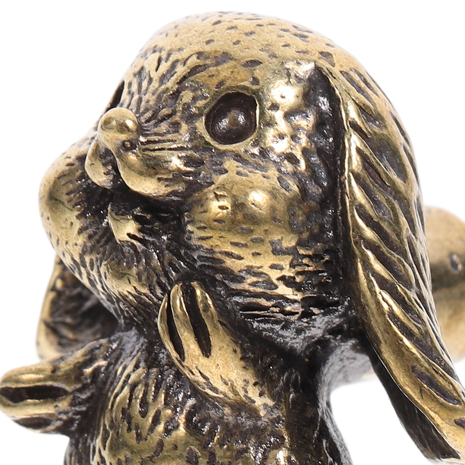 2 قطعة اكسسوارات مقبض الباب الإبداعية تدلى الأذن أرنب النحاس مقابض كابينة درج خمر يسحب الحيوان بوهو مضمد الأجهزة