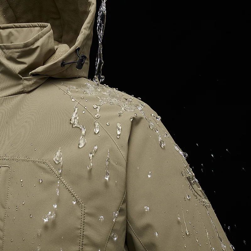 New Model Waterproof Fishing Hiking Cycling Jacket Thickly Lined and Padded Casual Outdoor Hooded Oversized Coat Casual Jacket