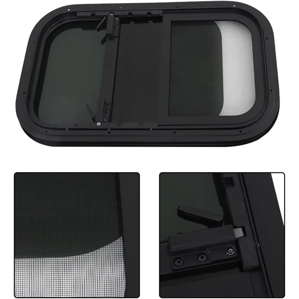 نافذة RV منزلقة عمودية مقاس 15 بوصة × 24 بوصة - معتمدة من وزارة النقل لتشغيل موثوق به #5