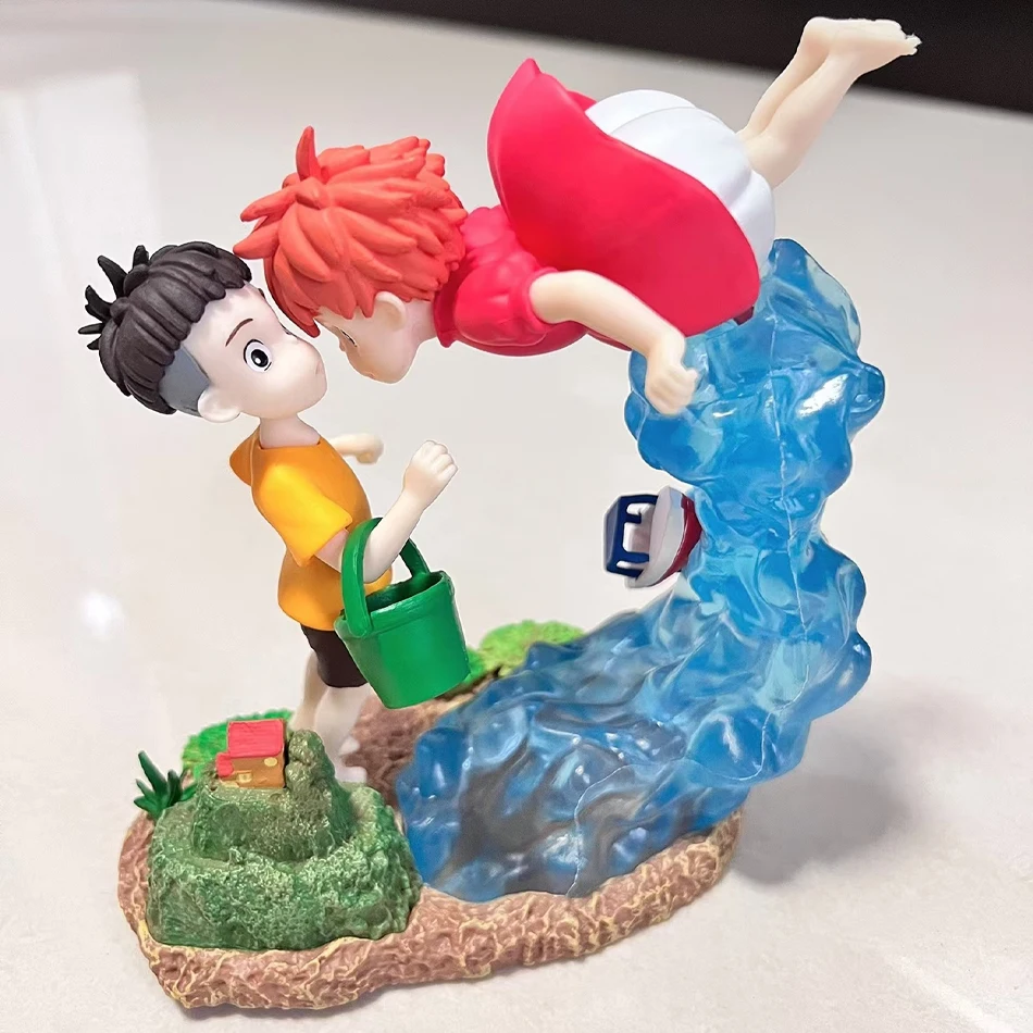 Ponyo On The Cliff Figure Ponyo Sousky Seagal Figure Pvc Gk Statue Anime Action Figurine 15cm Model Doll Collection Toy Kid Gift