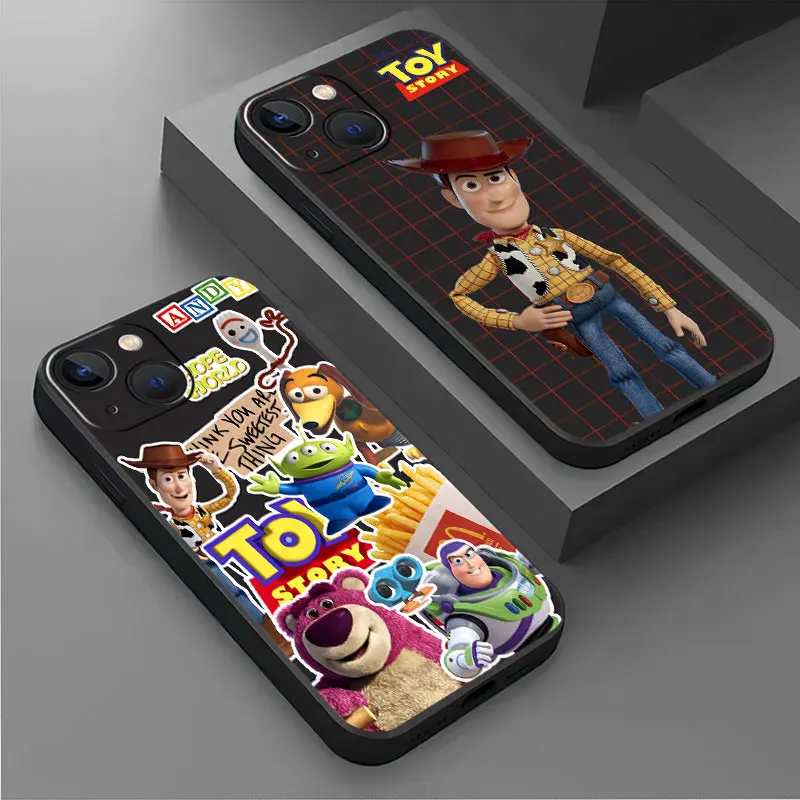 phone Cases for iphone 14 case 11 13 15 Pro XS Max 8 12 Mini X SE 7 14 Plus funda Antiscratch cover Disney Toy Story Buzz Woody