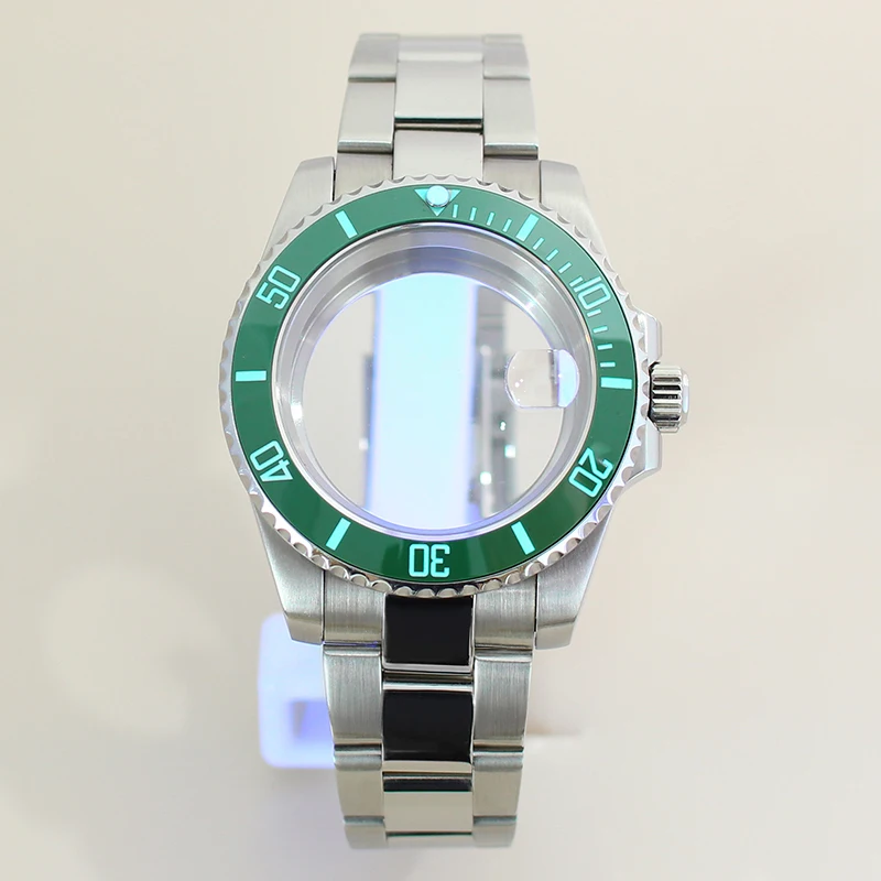 40mm 200m à prova d'água NH35 NH34 Acessórios para caixa de relógio para NH35 NH36 4R36 NH70 NH72 Miyota8215 Eta2824 PT5000 Movimento C3 Moldura