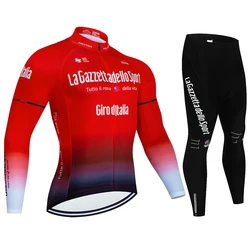 Cycling Jersey Set 2024 Autumn Men Bike Tops Spring Long Sleeve Clothing Ciclismo MTB Bicycle Clothes Outdoor Cycling Set