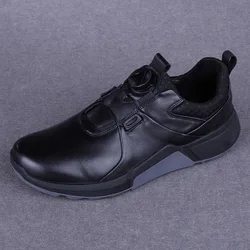 Scarpe da Golf professionali per uomo donna scarpe da ginnastica nere per scarpe sportive in pelle per coppie di allenamento da Golf antiscivolo Unisex