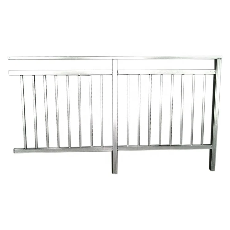 Square Stainless Steel Handrails Outdoor Balustrade Balcony Metal Railing