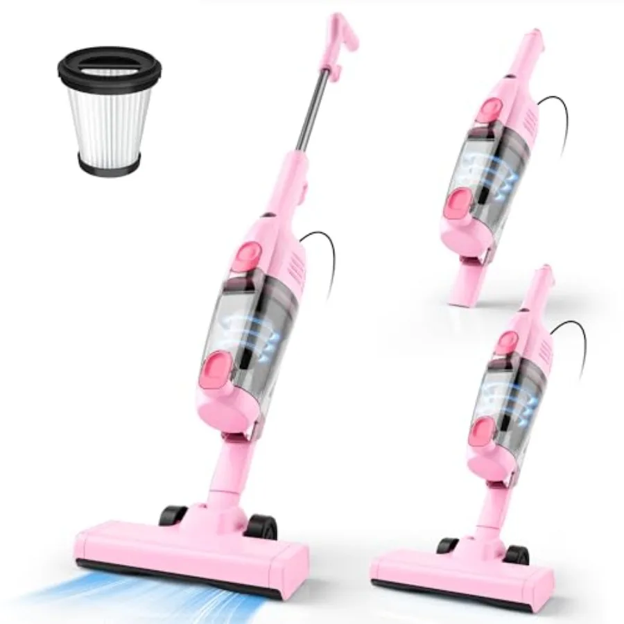 

R6X Corded Stick Vacuum Cleaners for Home, 20Kpa Powerful Suction Stick Vacuum with 16Feet Cord, 2 in 1 Lightweight Handheld Va
