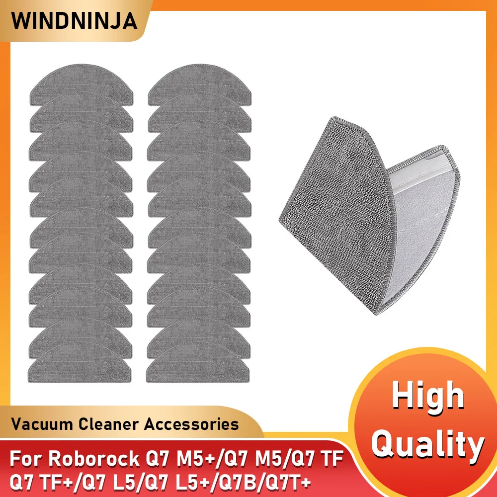 Mop Cloth For Roborock Q7 M5  Q7 M5+  Q7 TF  Q7 TF+  Q7 L5  Q7 L5+  Q7T+  Q7B Robot Vacuum Cleaner Replacement Accessories