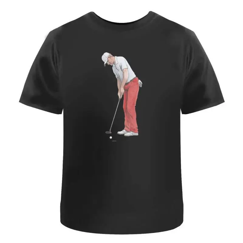 Putting Golfer' Cotton T Shirt Ta027253