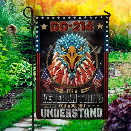 Proud US Soldiers Military Veteran American Veteran Thing You Garden Flag JJE DDI GGX