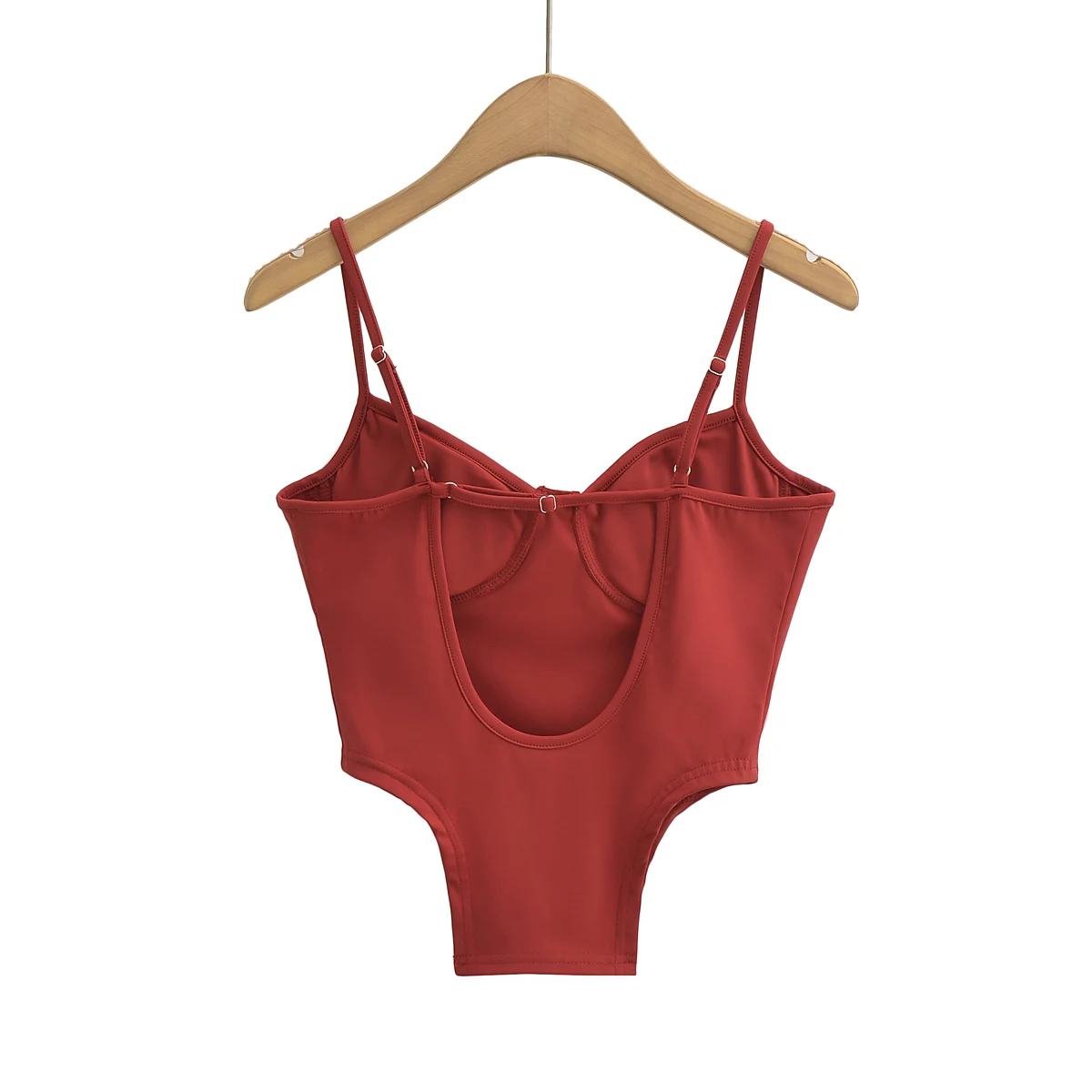 Seksowny top na ramiączkach, obcisły damski top, nowość, styl uliczny, jednolity kolor, lato 2023, pojedynczy element, rozmiar uniwersalny.