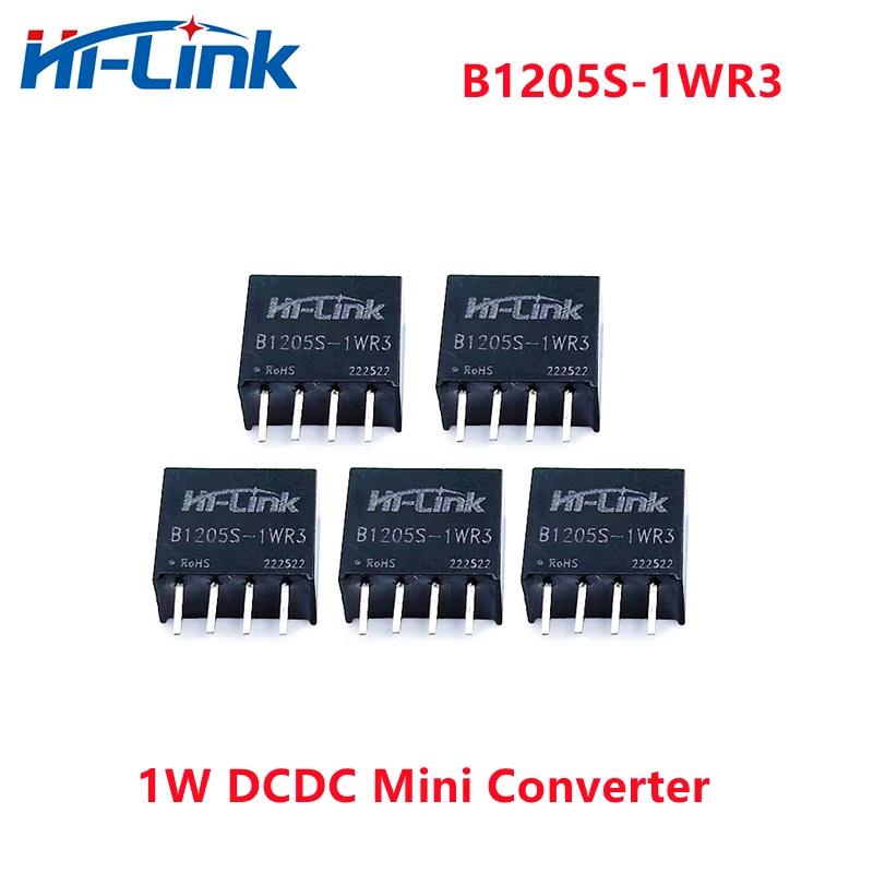 Household 20pcs/lot Free Shipping 12V DC to 5C DC Converter B1205S-1WR3 1W 5V 200mA Output Variable Power Supply Adjustable PCB