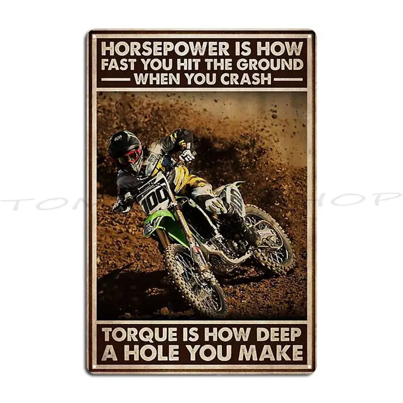 You Don T Stop Riding When You Get Old Men Dirt Bike Racing Poster Metal Signs Mural Pub Pub Club Iron Tin Sign Poster