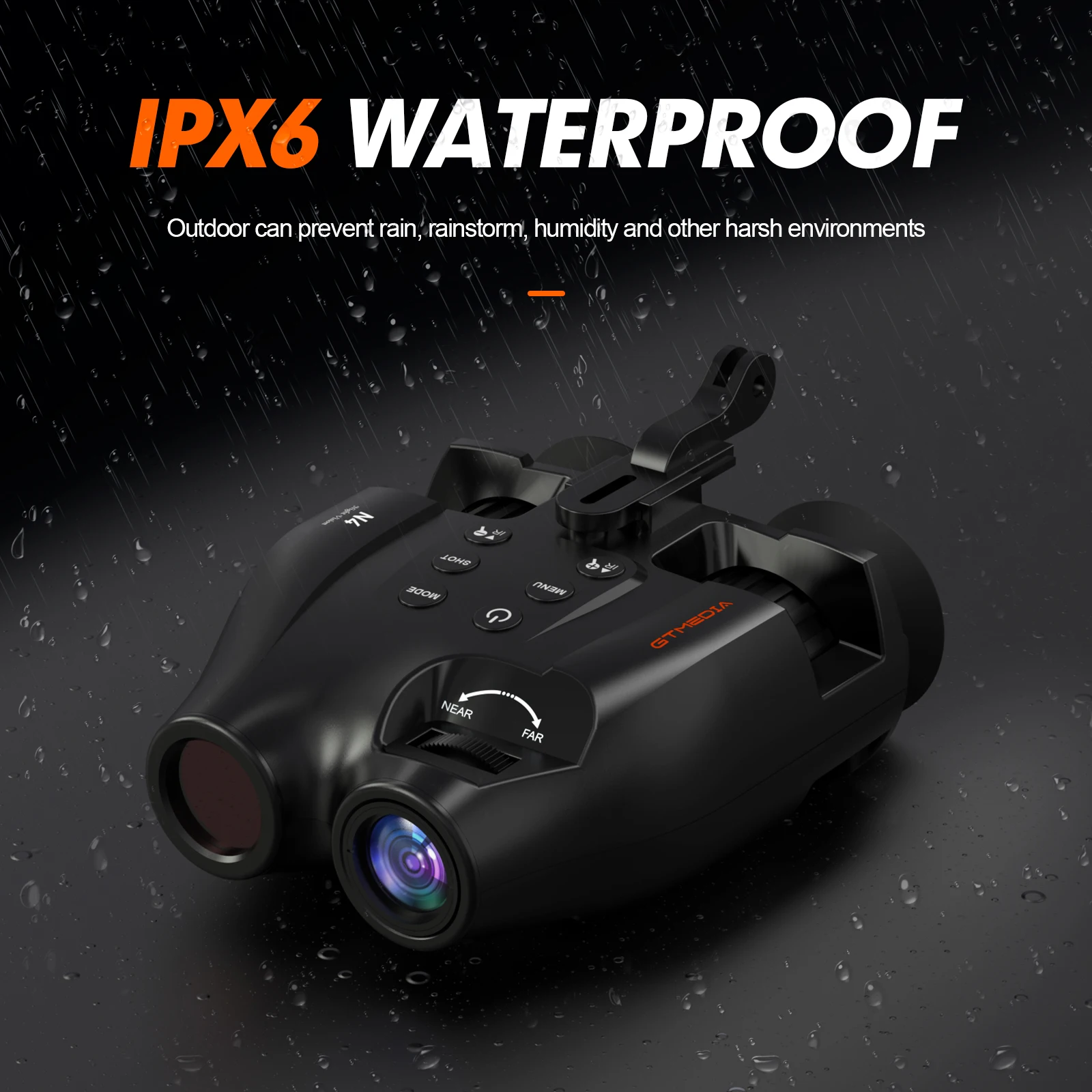 Câmera Digital com Visão Noturna, Googles Binoculares, Tirar Foto e Vídeo, Imagem de 10MP, Zoom 5X, Colorido, 300m, Tela 1,5 polegadas