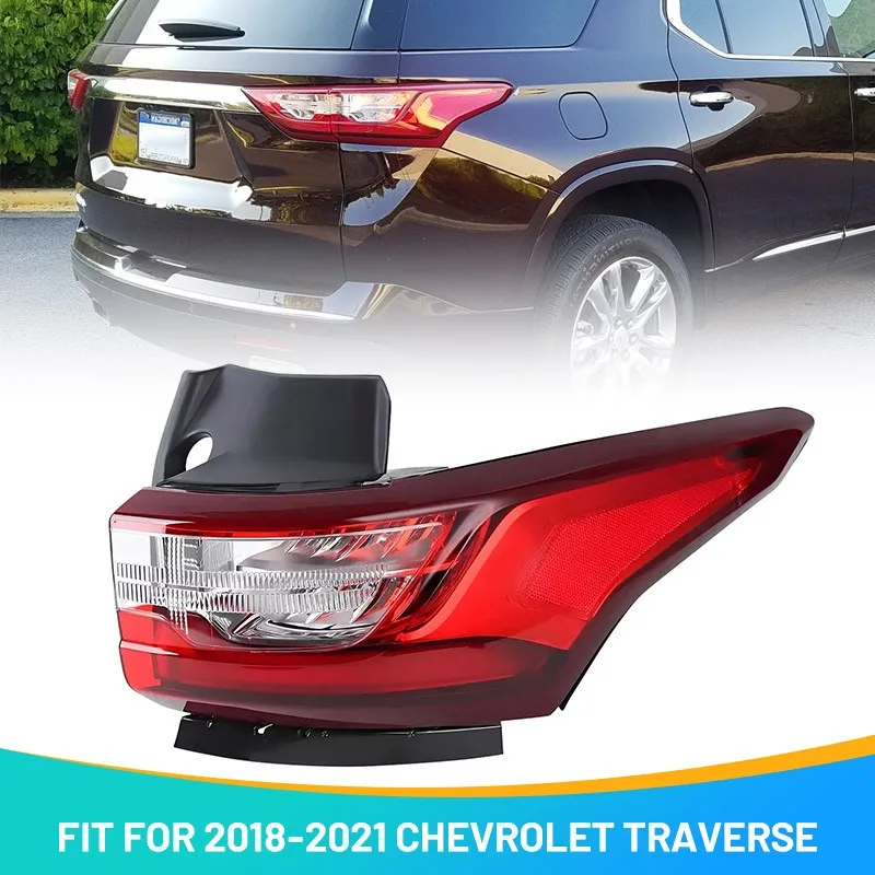 

Passenger LED Outer Tail Light For 2018-2021 Chevrolet Traverse Brake Lamp Side