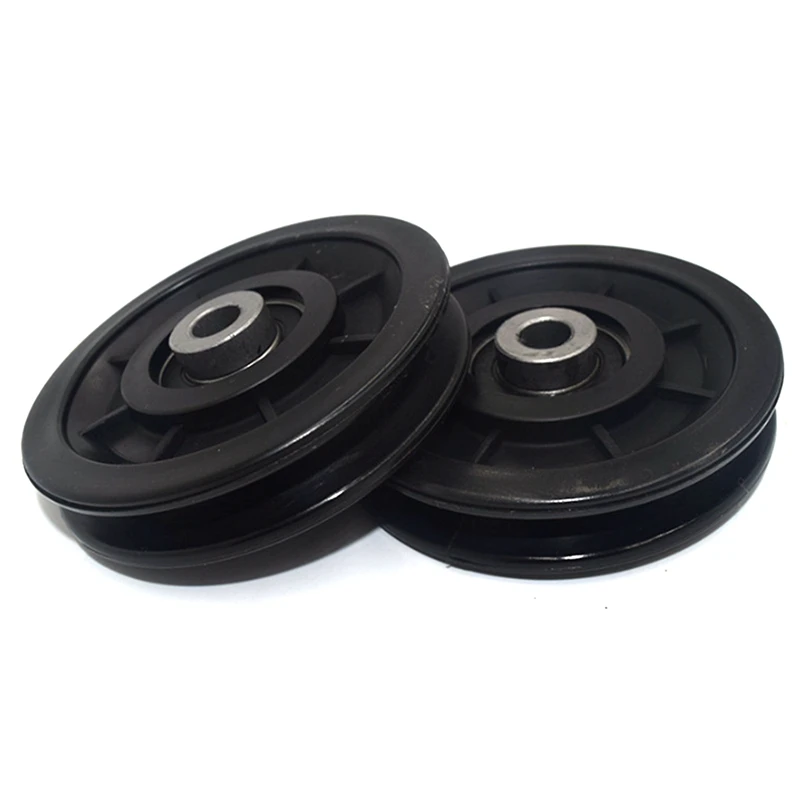 

Hot 2 Pcs 90Mm Pulley Rollers Nylon Bearing Pulleys Gym Equipment Parts Fitness Equipment Parts