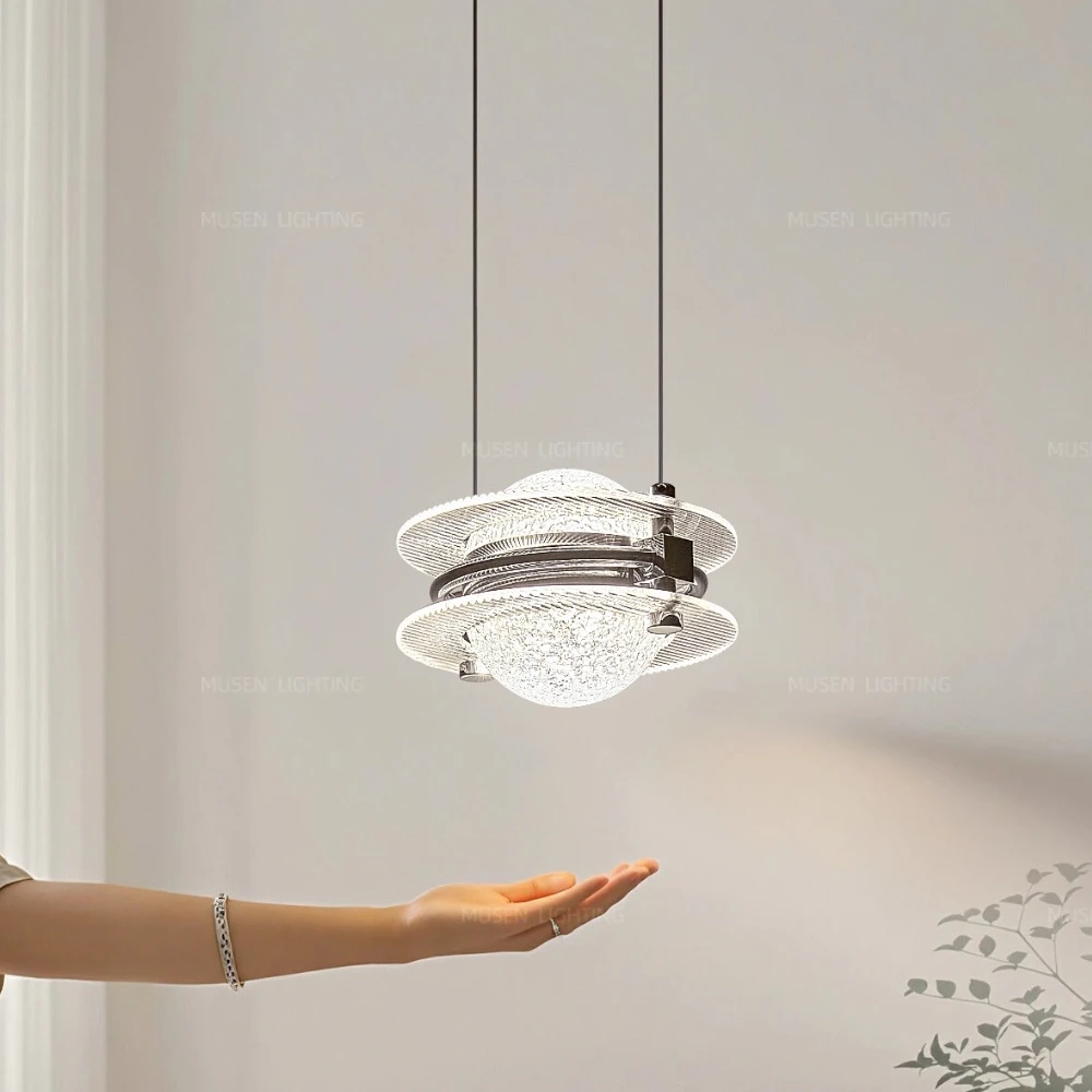 

Planet Bedhead pendant light Italian luxury Bauhaus entrance hanging line light minimalist pendant light