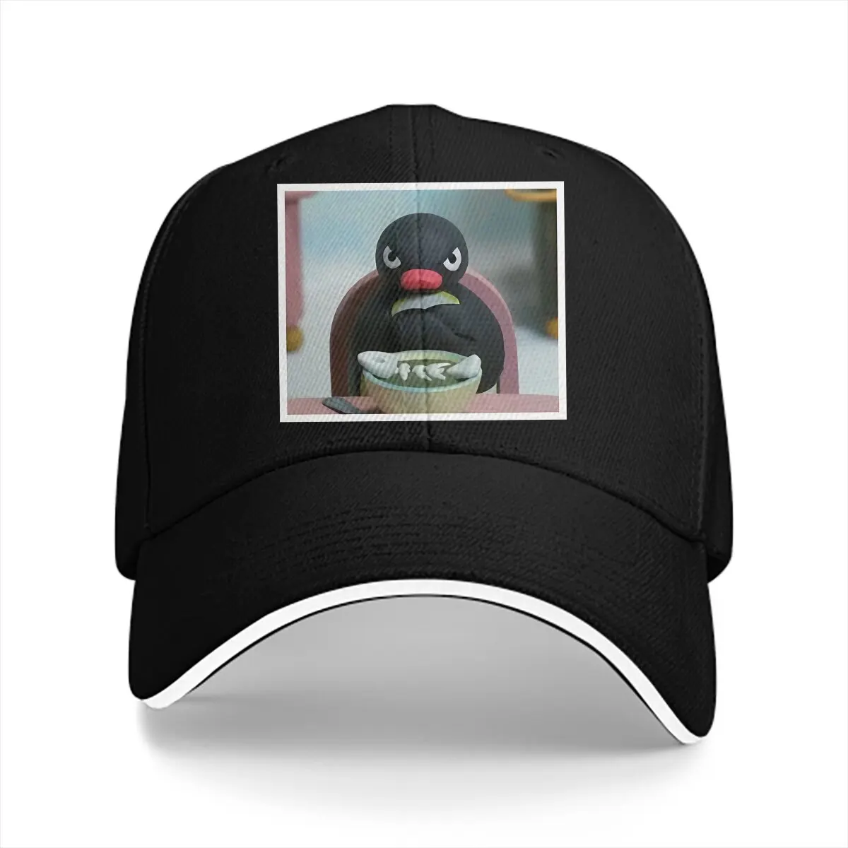 Gewassen Heren Baseballpet Pingu De Pinguïn Boze Sport Snapback Caps Papa Hoed Pingu Pinguïn Anime Golfhoeden