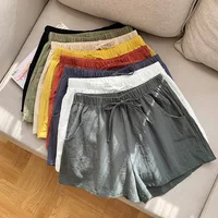 Pantalones cortos de lino para mujer