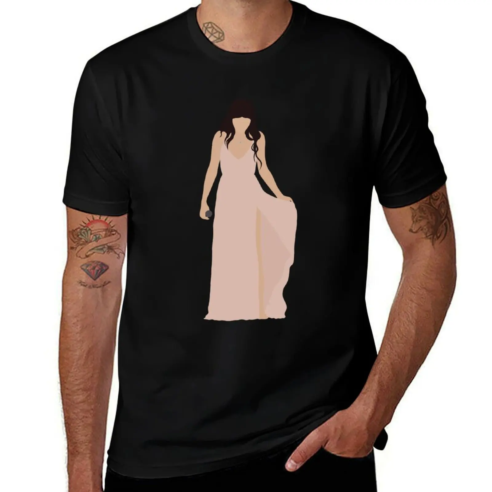 Selena Gomez Ama T-Shirt Breathable Mesh Panel T-Shirt
