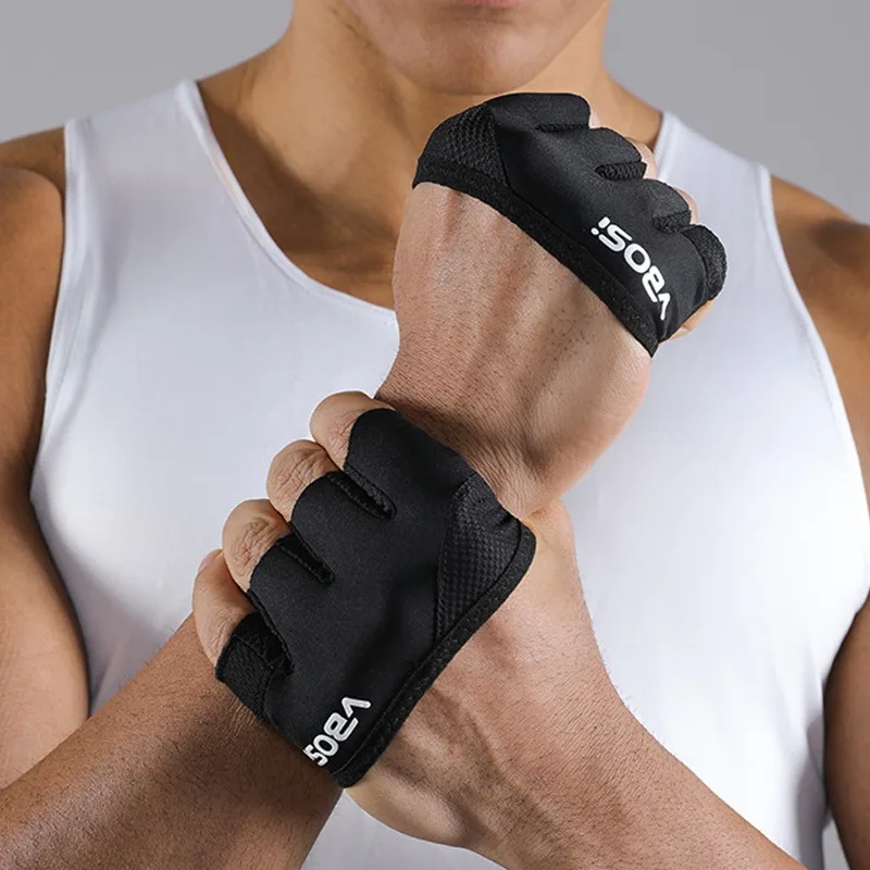 Unisex Lightweight 4-Finger Fitness Gloves Anti‑Slip Anti‑Callus Palm Protection for Indoor Gym & Outdoor Sports Training Pink