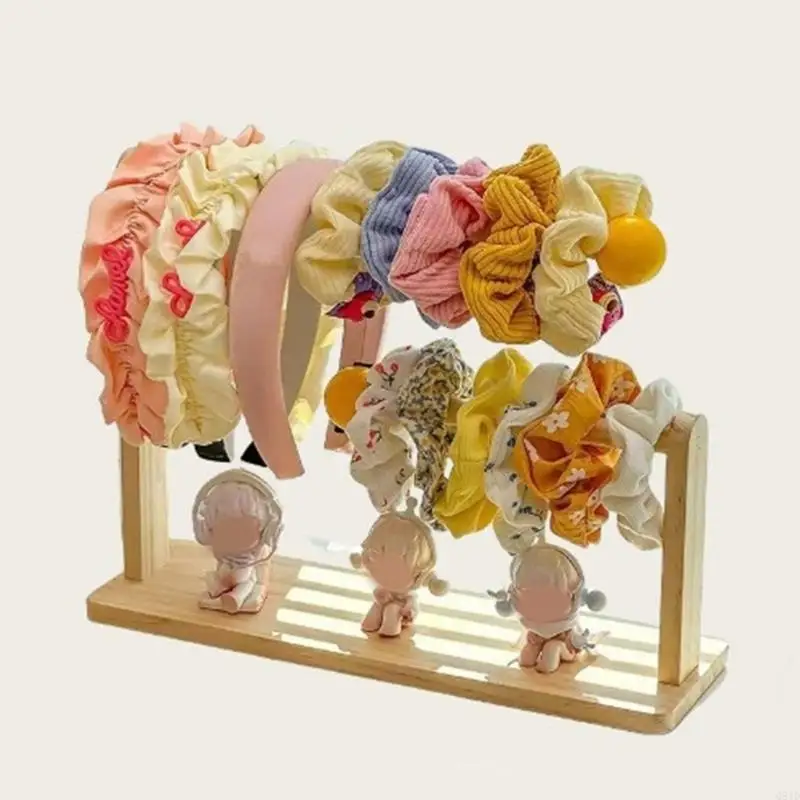 

Практичная устойчивая деревянная стойка для хранения ювелирных изделий, отделка натуральным зерном для уборки, украшения офиса