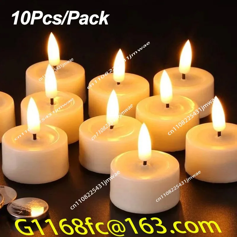 Flashing LED Candle Battery Powered Fake Tea Light Fla